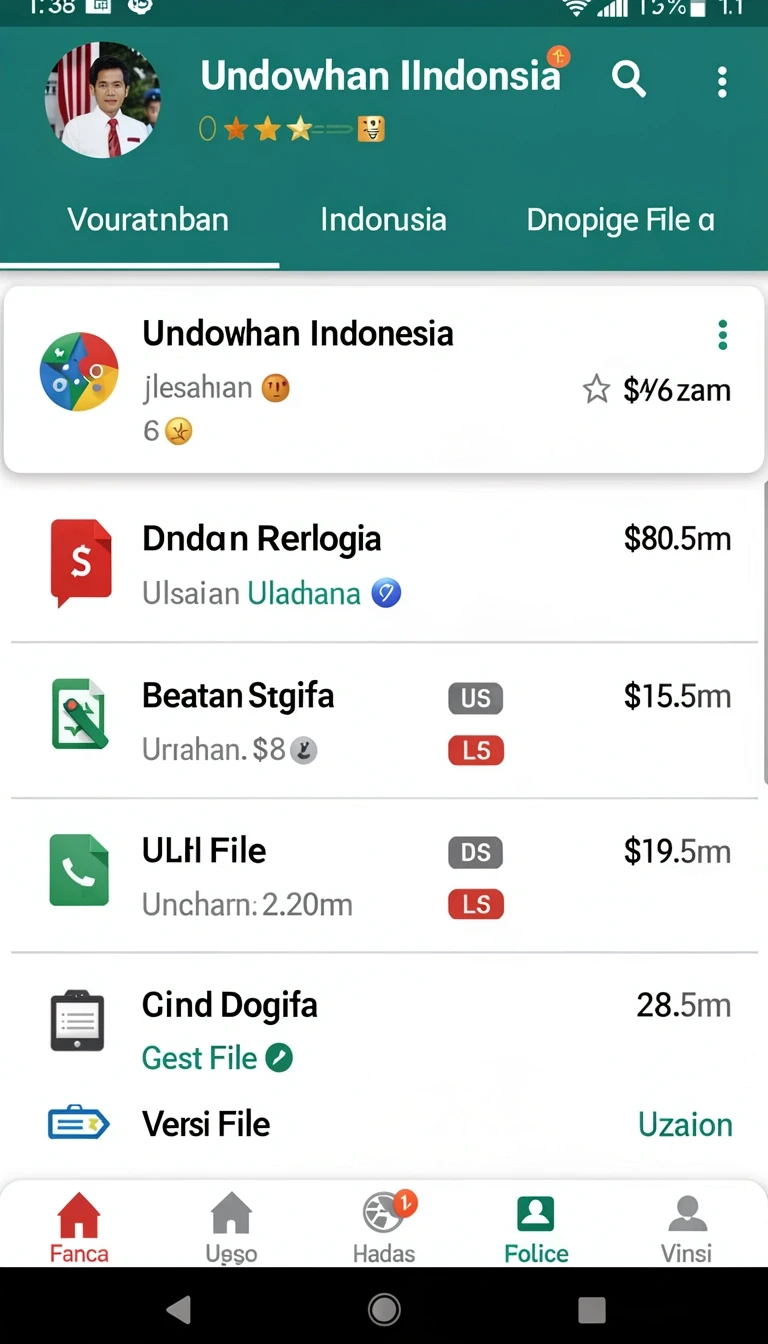 Galeri pratinjau visual jktjkt build APK resmi terbaru
